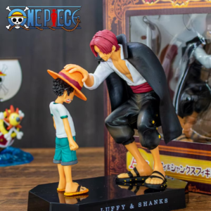 Action Figure Luffy e Shanks 18cm - Dois Imperadores - One Piece
