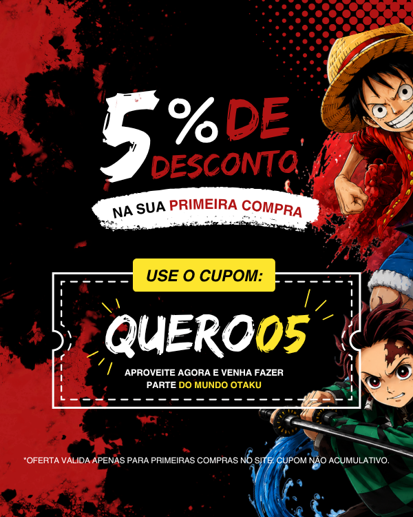 Cupom de 5% de desconto em todas as suas compras